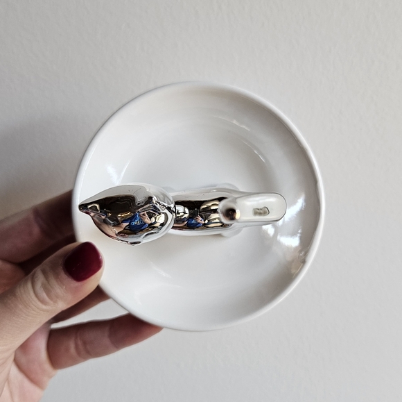 NWT Porcelain Cat Ring Holder - Picture 8 of 14